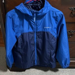 Eddie Bauer Kids Two-Tone Blue Raincoat